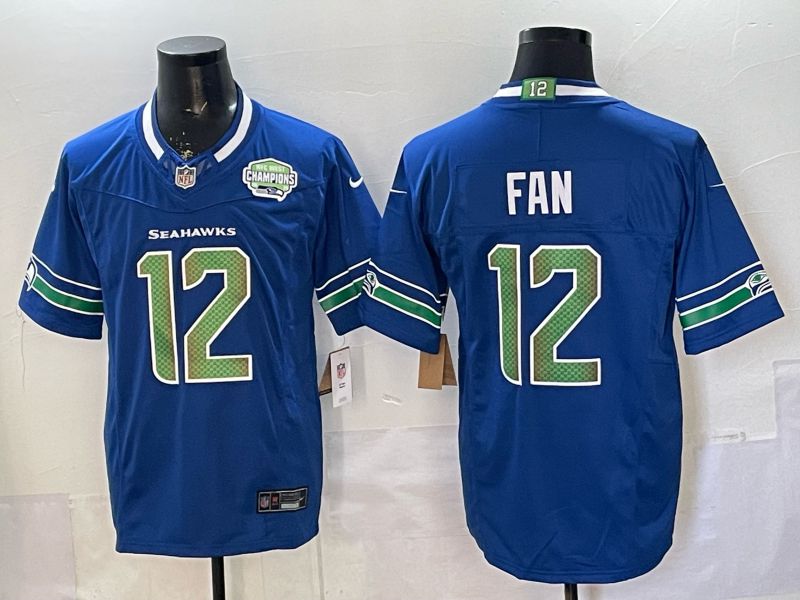 Men 2026 Seattle Seahawks #12 Fan Blue 6th generations Nike Limited NFL Jersey style 003